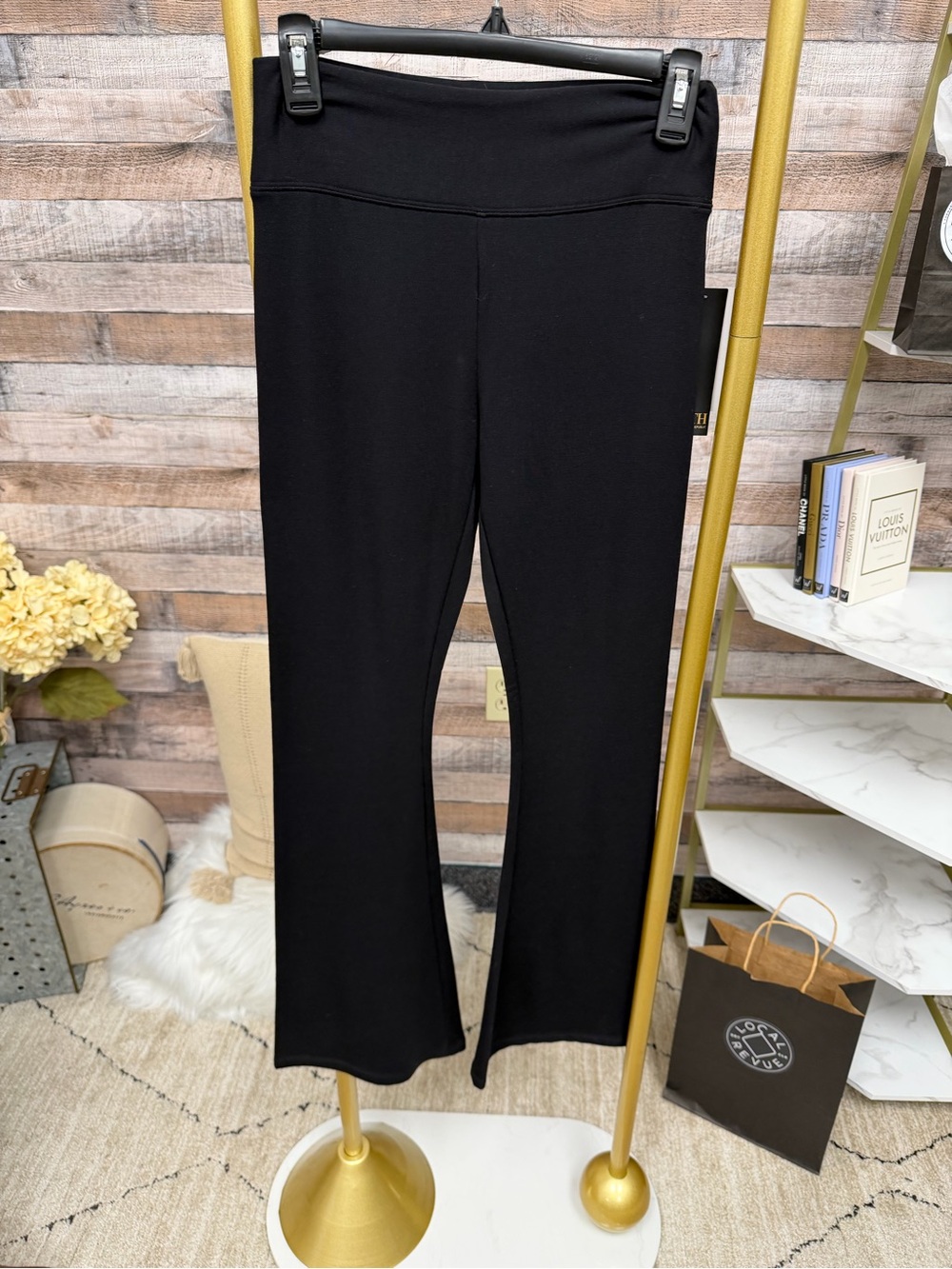Truth Black High Waist Flare Athletic Pants